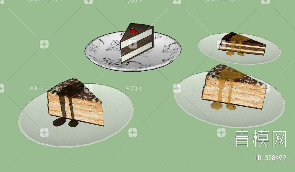 蛋糕SU模型下载【ID:358499】