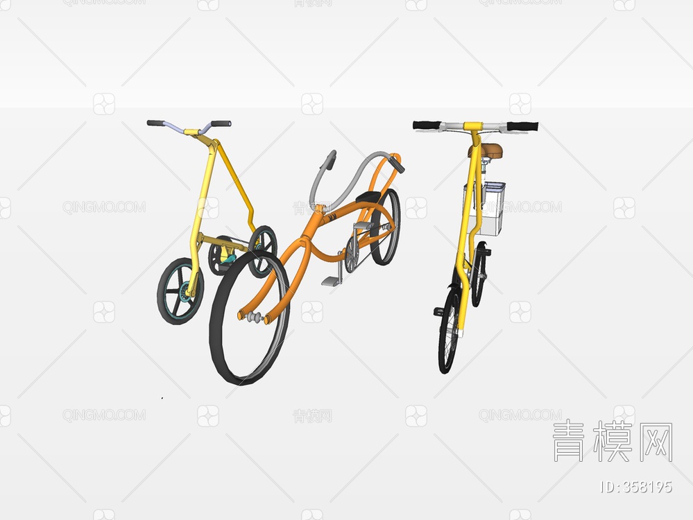 自行车SU模型下载【ID:358195】