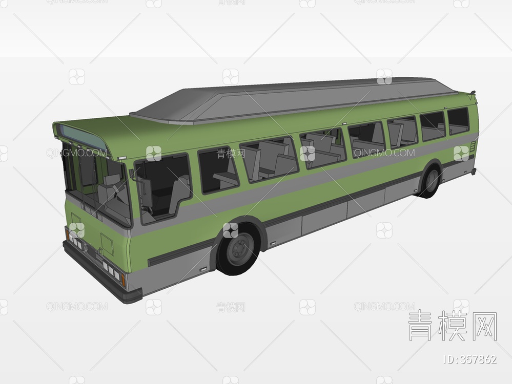 公交车SU模型下载【ID:357862】