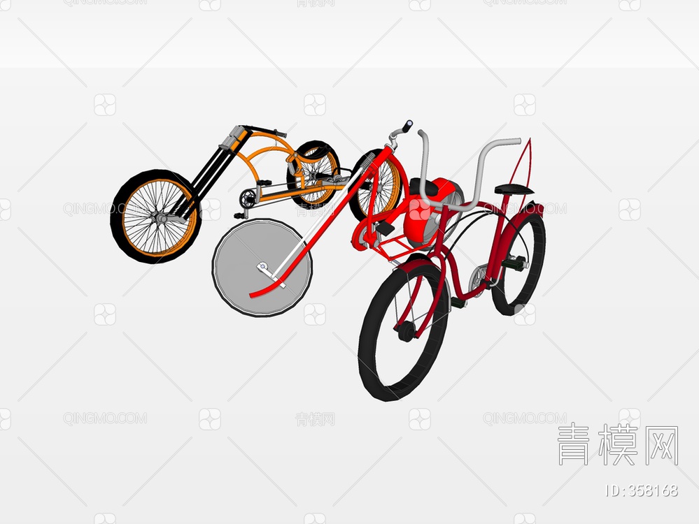 自行车SU模型下载【ID:358168】