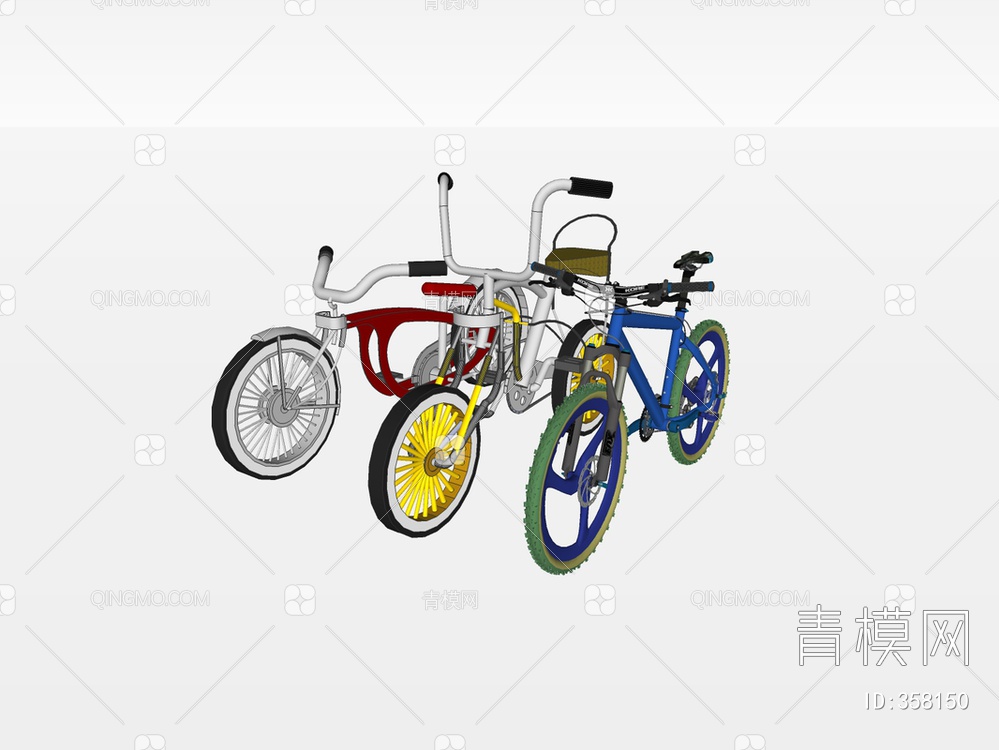 自行车SU模型下载【ID:358150】