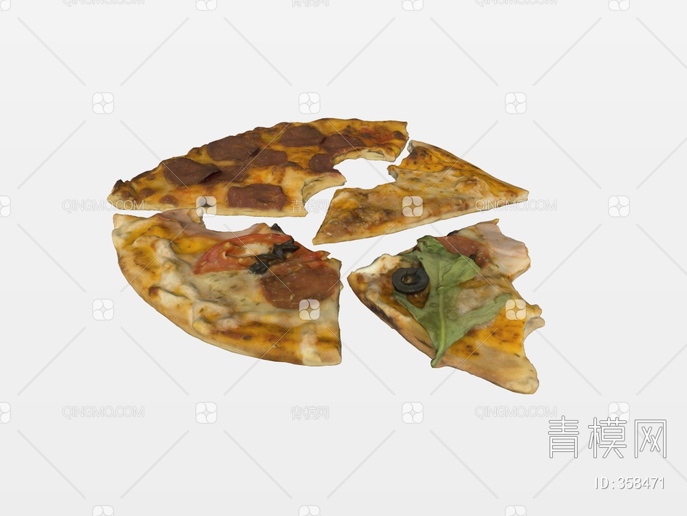 披萨SU模型下载【ID:358471】