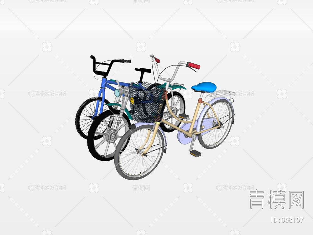 自行车SU模型下载【ID:358157】