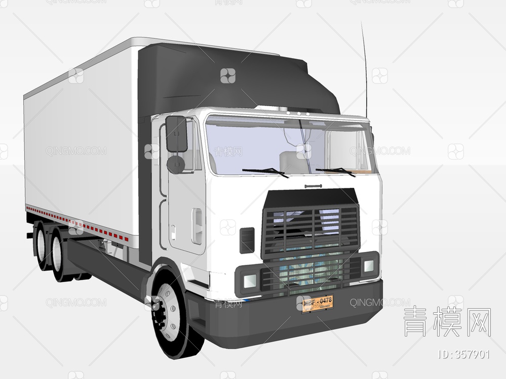 汽车中型卡车SU模型下载【ID:357901】