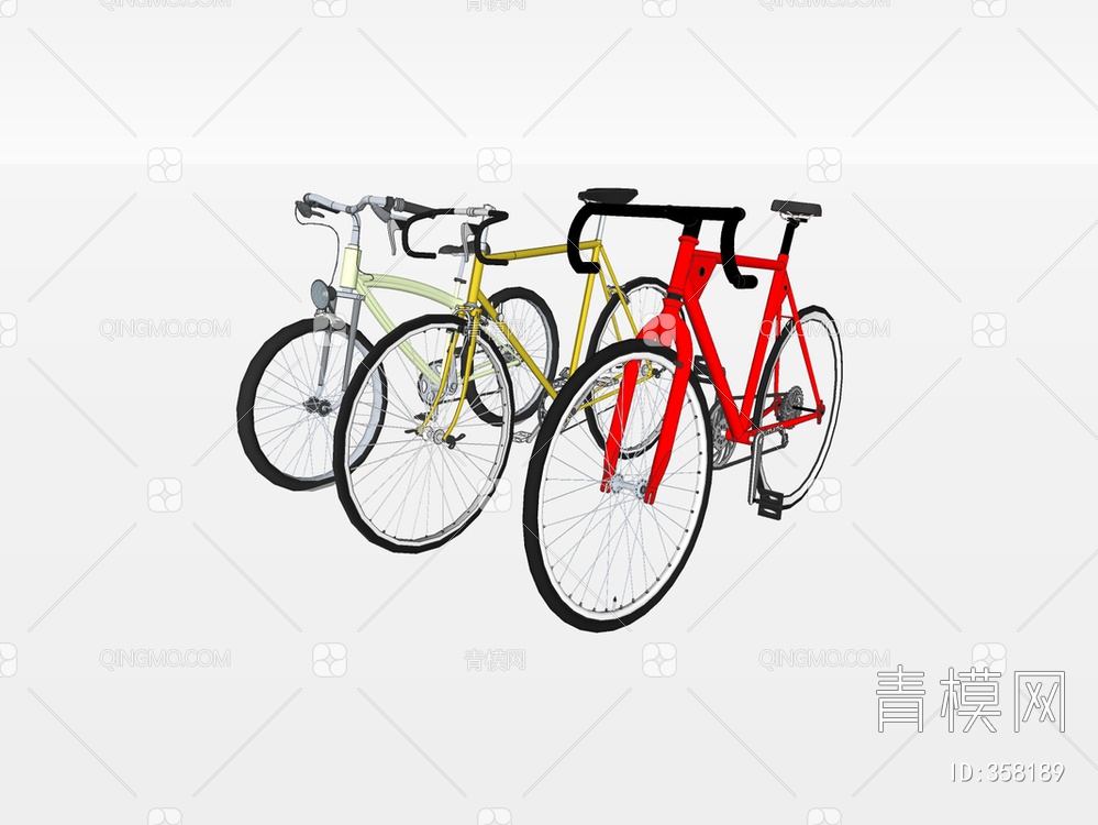 自行车SU模型下载【ID:358189】
