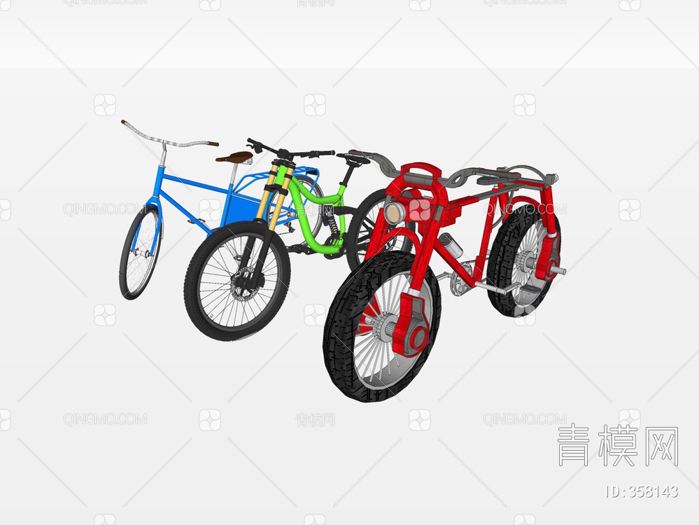 自行车SU模型下载【ID:358143】