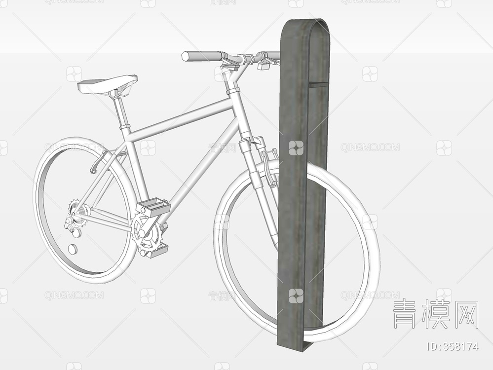 自行车架SU模型下载【ID:358174】