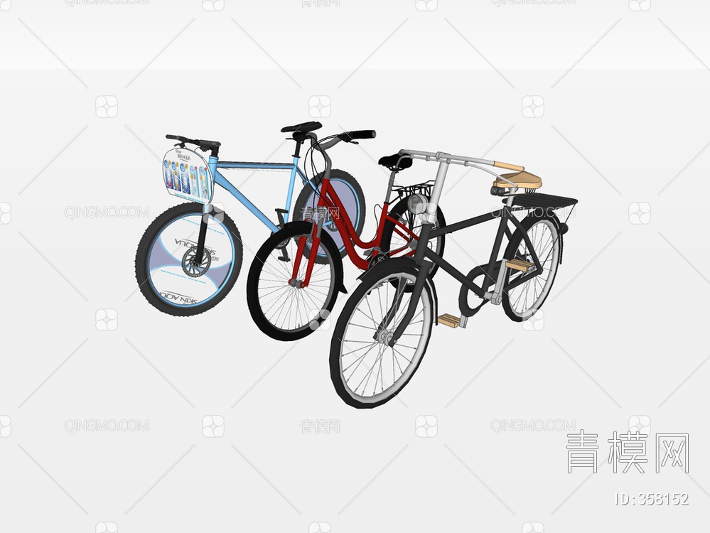 自行车SU模型下载【ID:358152】