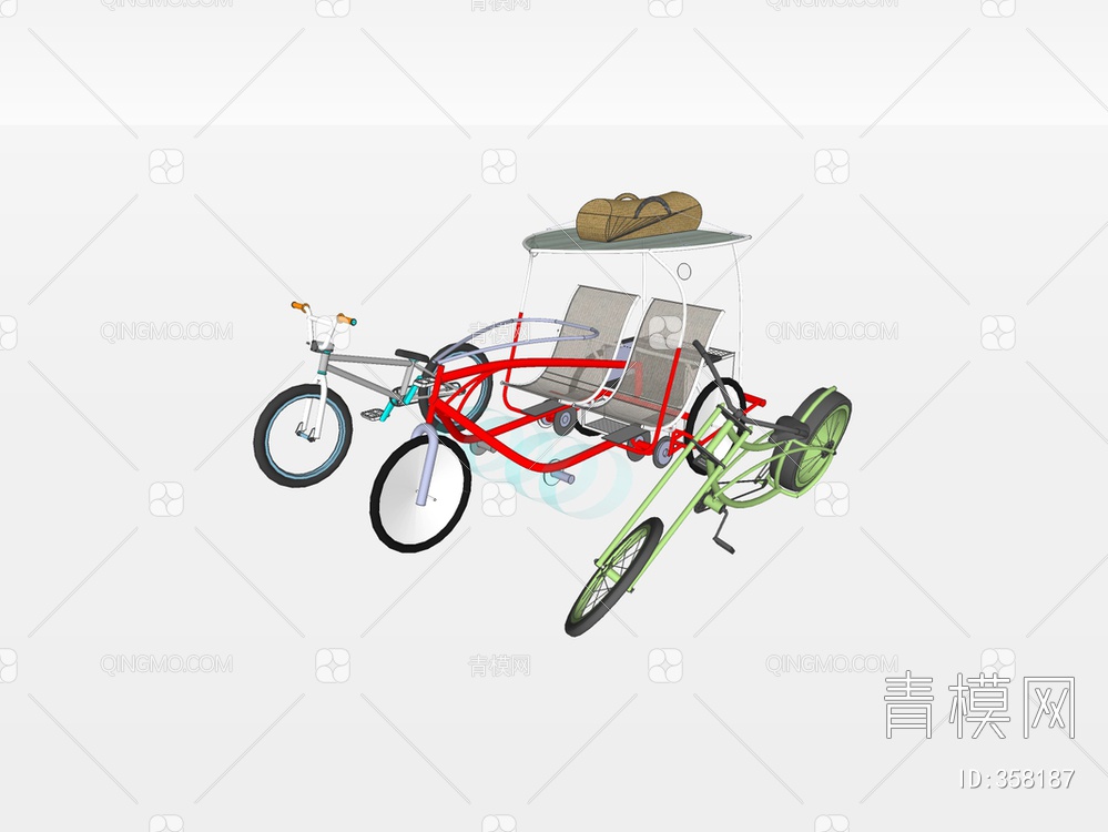自行车SU模型下载【ID:358187】