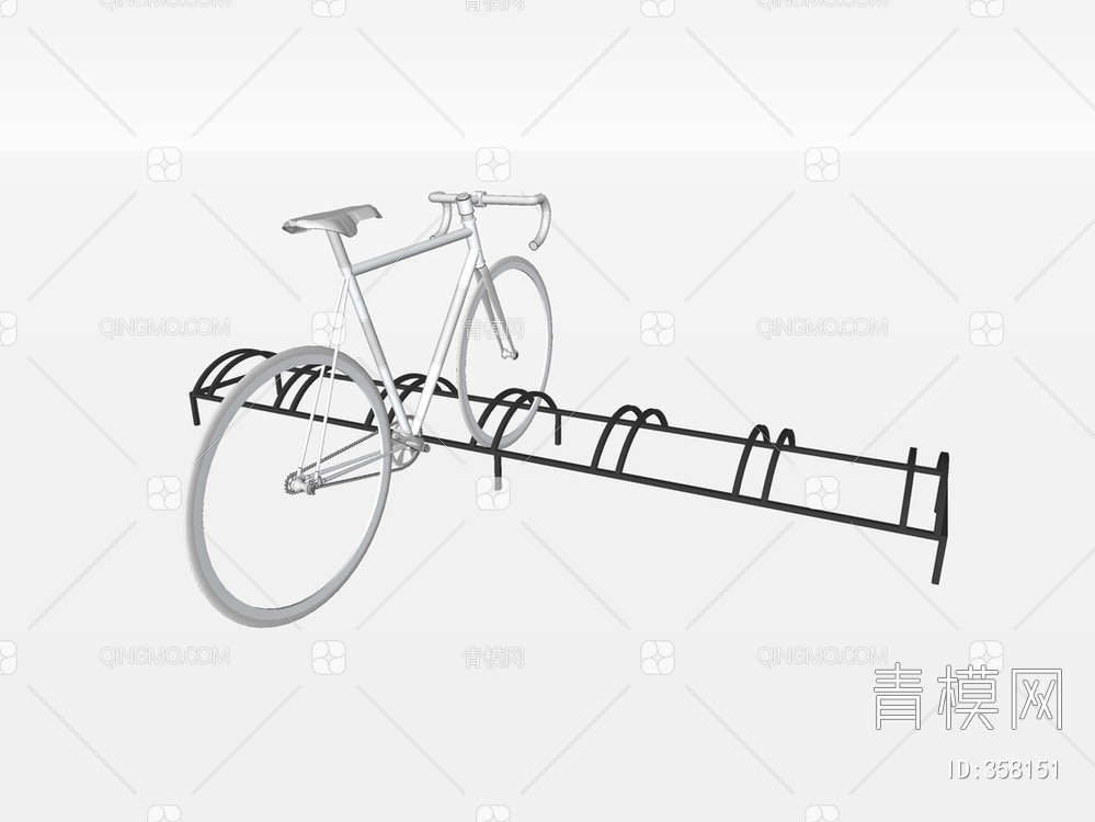 自行车架SU模型下载【ID:358151】