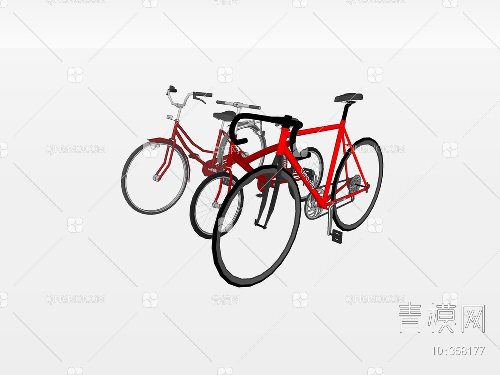 自行车SU模型下载【ID:358177】