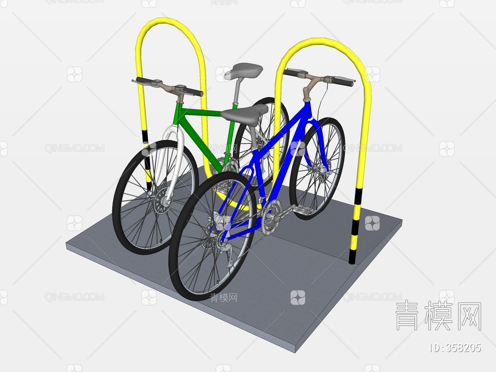 自行车架SU模型下载【ID:358205】