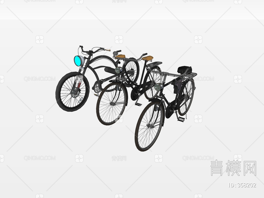 自行车SU模型下载【ID:358202】