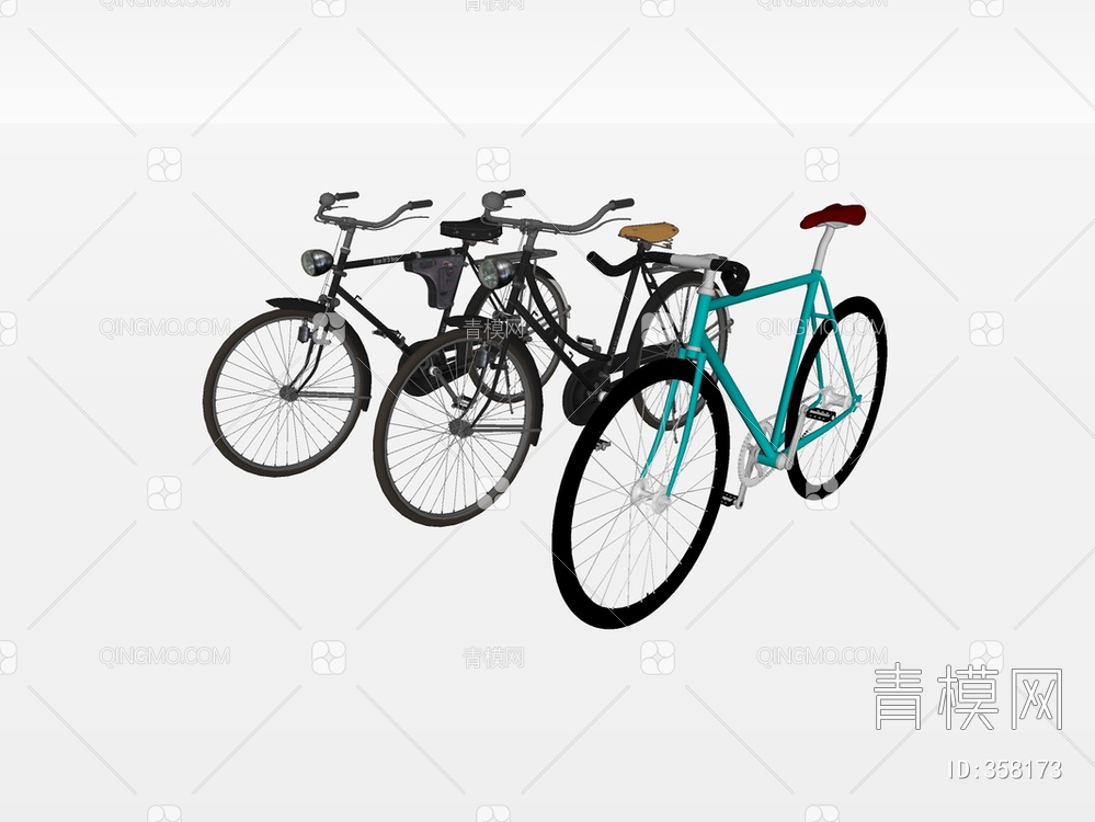 自行车SU模型下载【ID:358173】