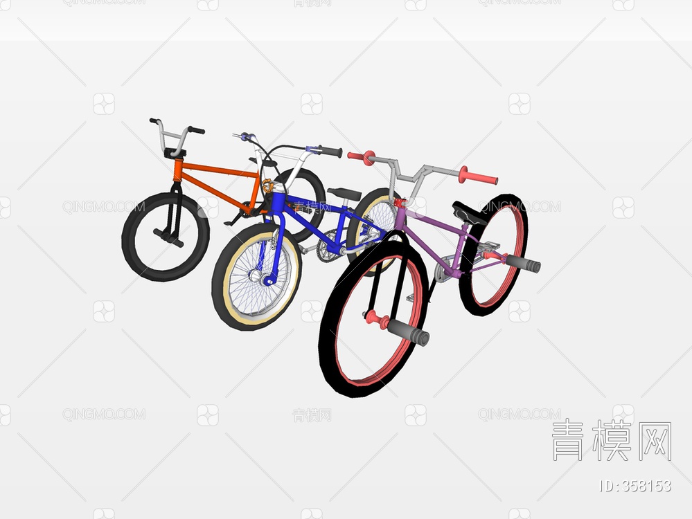 自行车SU模型下载【ID:358153】