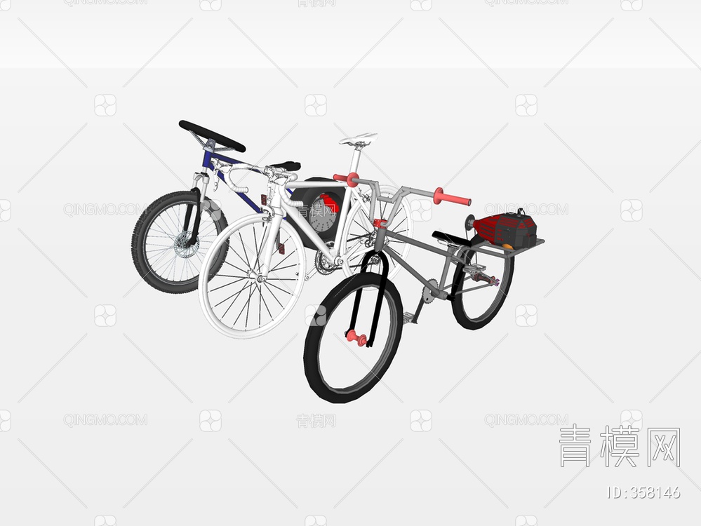 自行车SU模型下载【ID:358146】