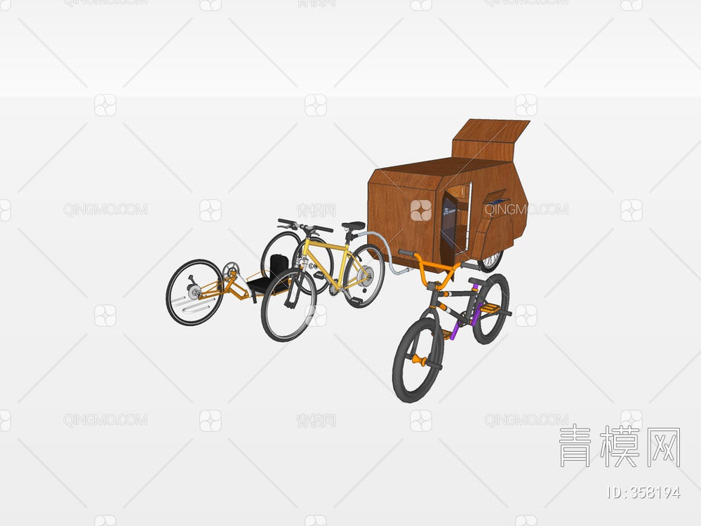 自行车SU模型下载【ID:358194】