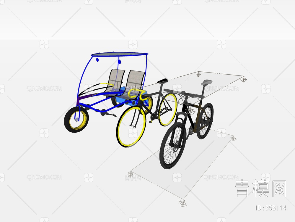 自行车SU模型下载【ID:358114】
