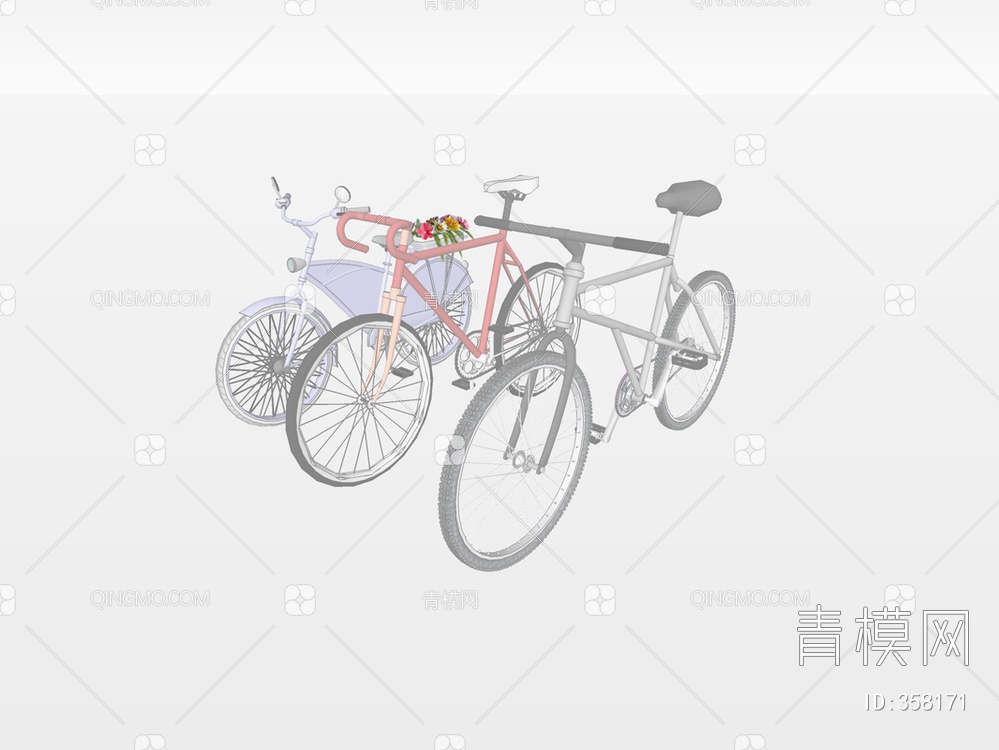 自行车SU模型下载【ID:358171】