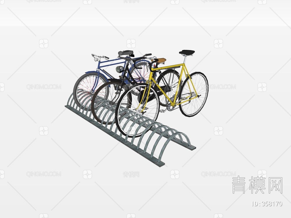 自行车架SU模型下载【ID:358170】