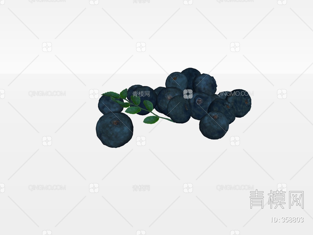 蓝莓SU模型下载【ID:358803】