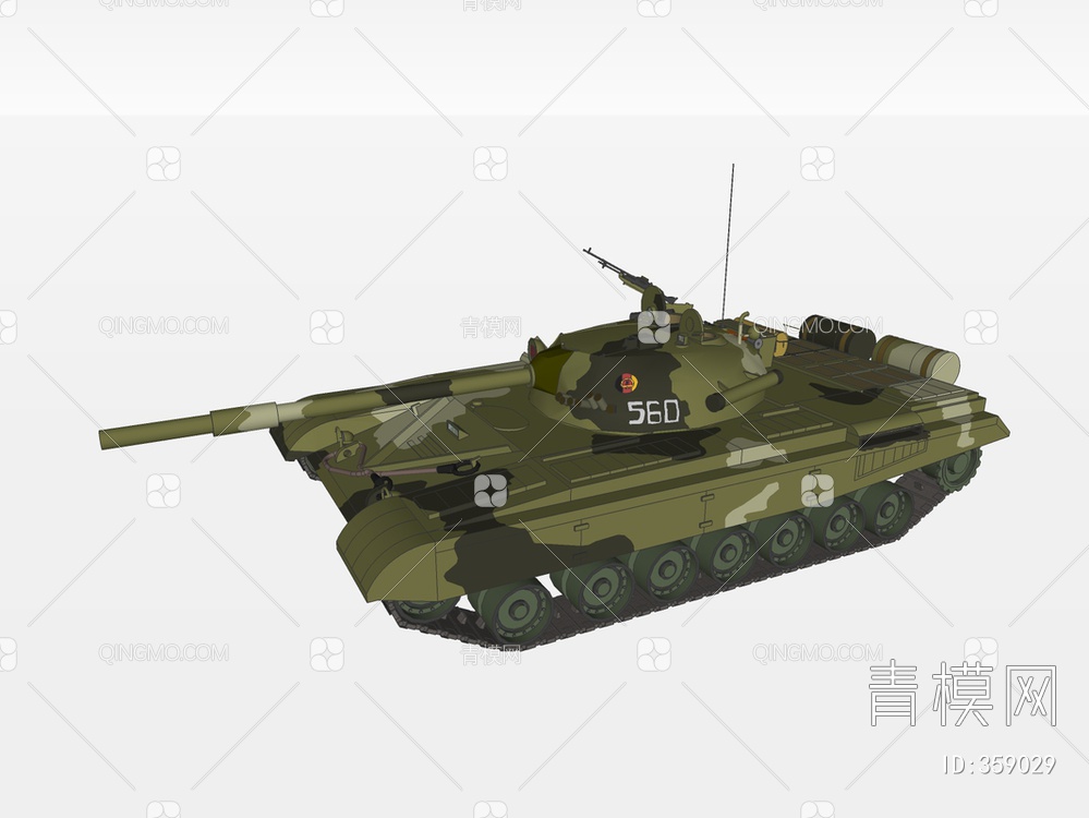坦克装甲车SU模型下载【ID:359029】