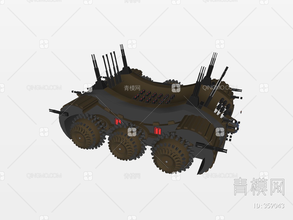 坦克装甲车SU模型下载【ID:359043】