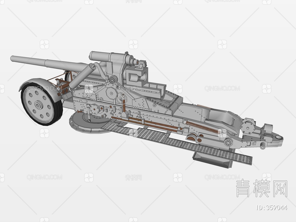 坦克装甲车SU模型下载【ID:359044】