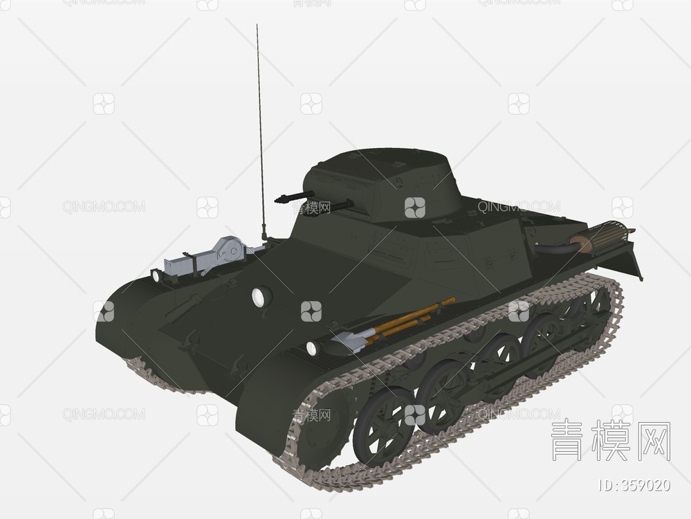 坦克装甲车SU模型下载【ID:359020】