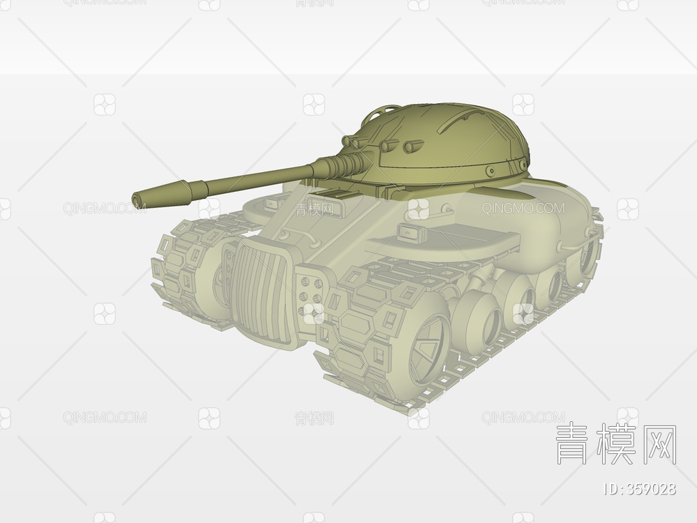 坦克装甲车SU模型下载【ID:359028】