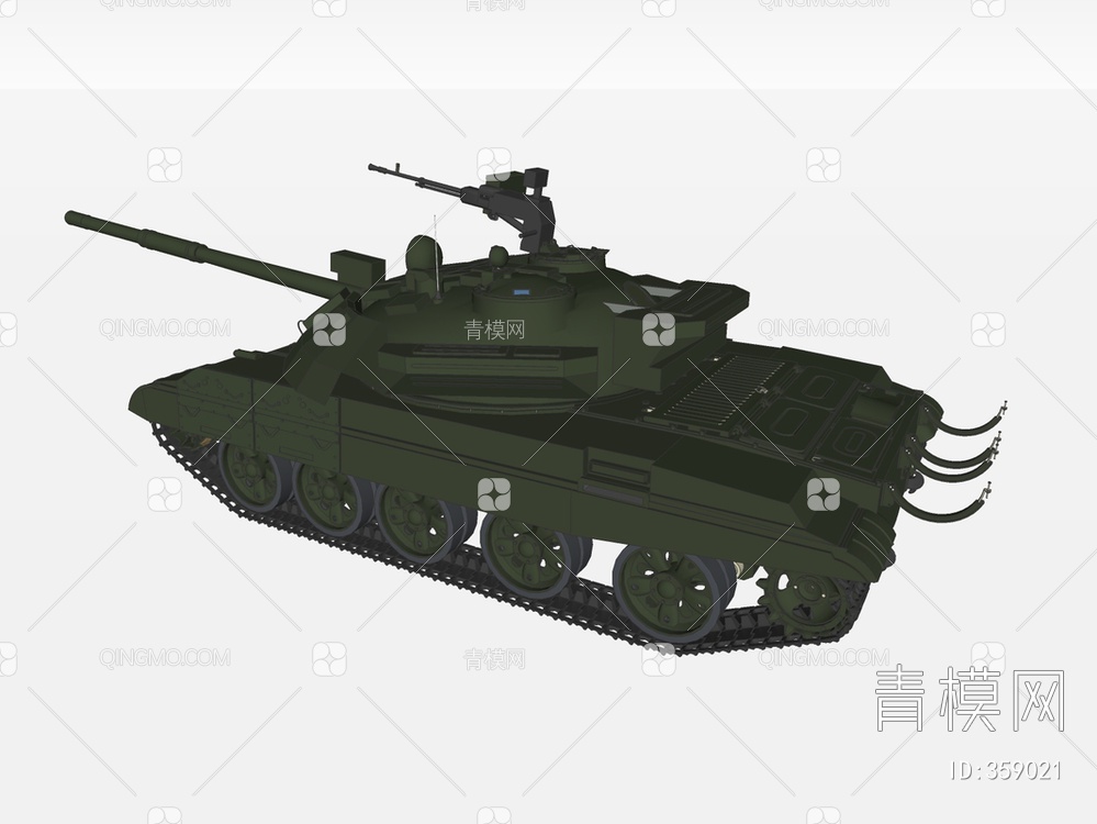 坦克装甲车SU模型下载【ID:359021】