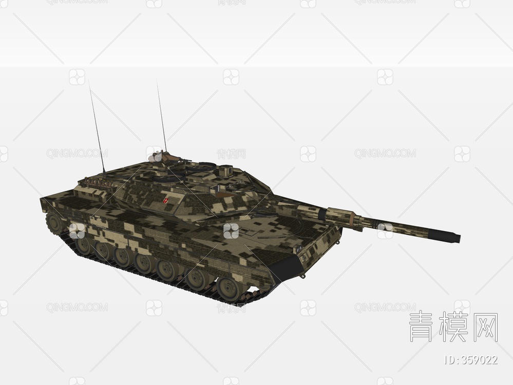 坦克装甲车SU模型下载【ID:359022】