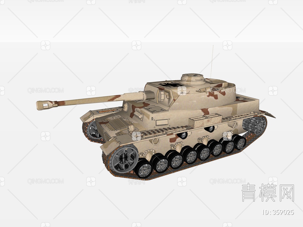 坦克装甲车SU模型下载【ID:359025】