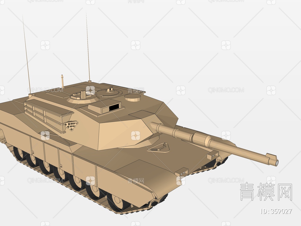 坦克装甲车SU模型下载【ID:359027】