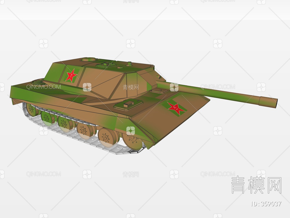 坦克装甲车SU模型下载【ID:359037】
