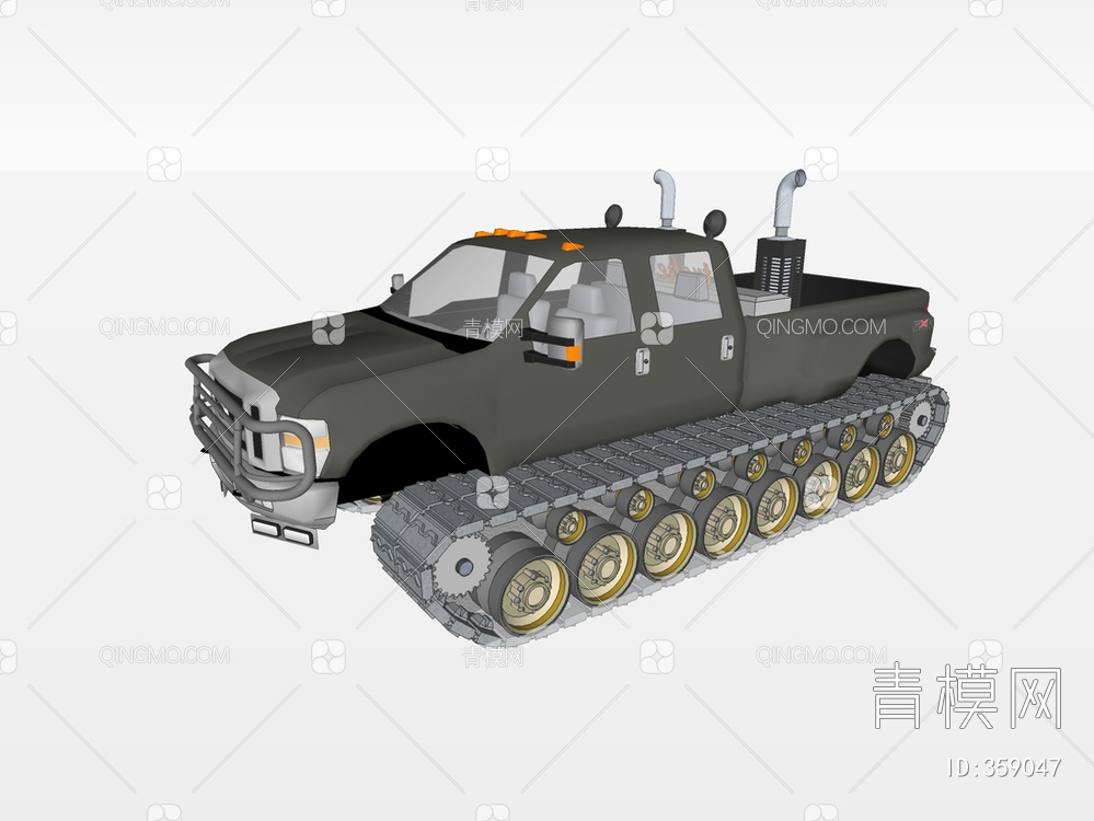 装甲车SU模型下载【ID:359047】