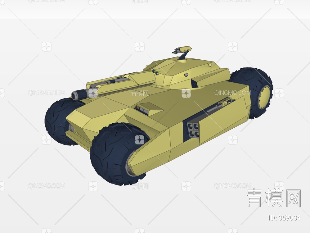 坦克装甲车SU模型下载【ID:359034】
