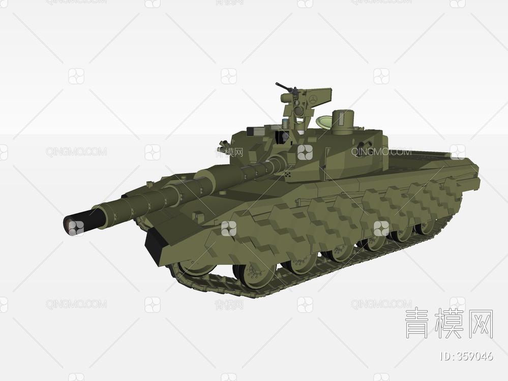 坦克装甲车SU模型下载【ID:359046】