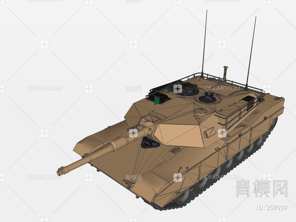 坦克装甲车SU模型下载【ID:359039】