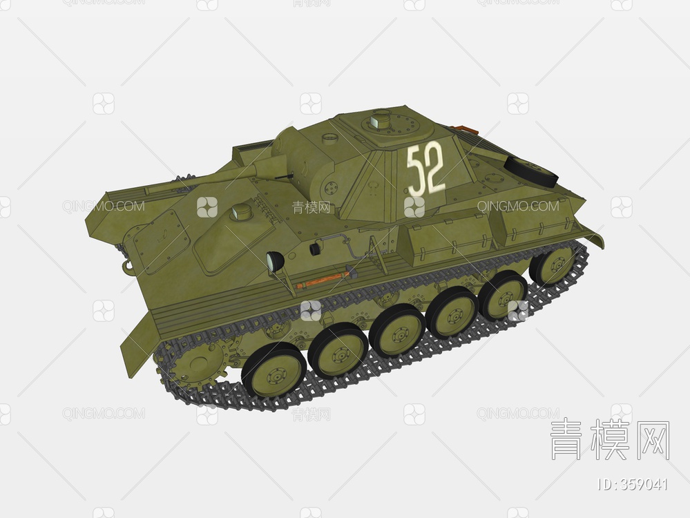 坦克装甲车SU模型下载【ID:359041】