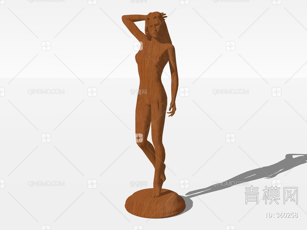 红木雕塑SU模型下载【ID:360258】