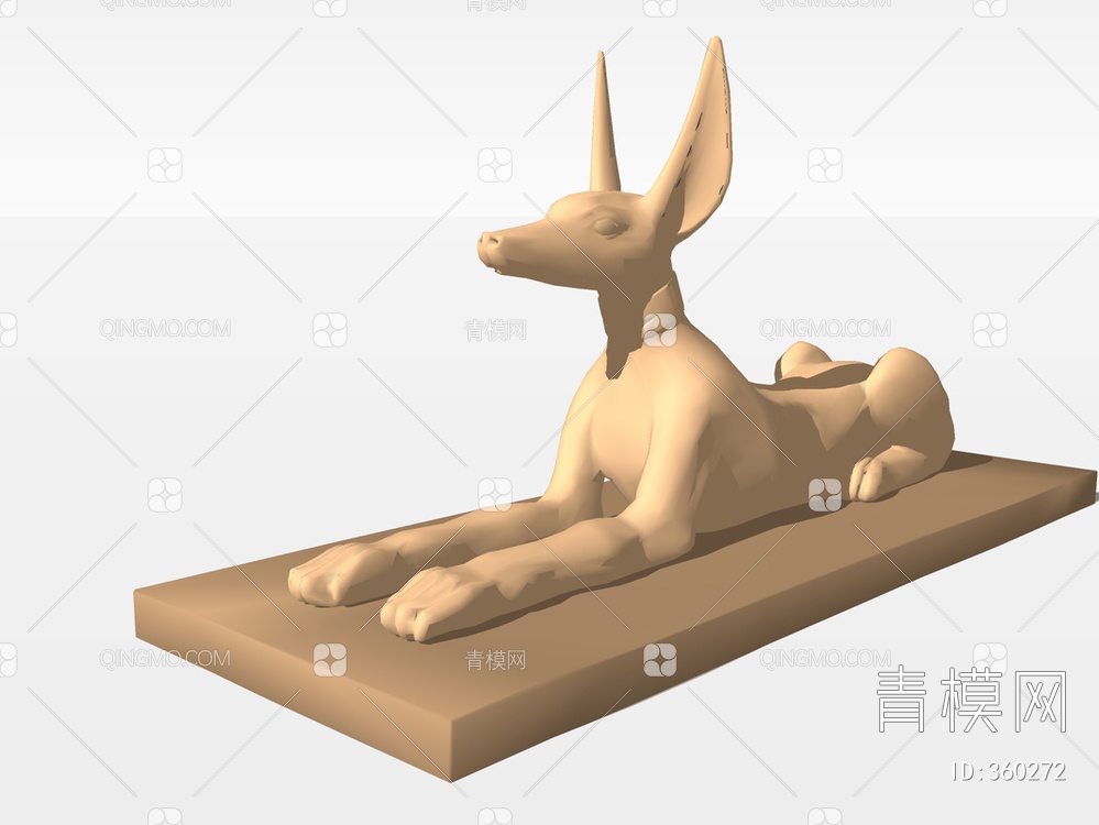 埃及雕塑SU模型下载【ID:360272】