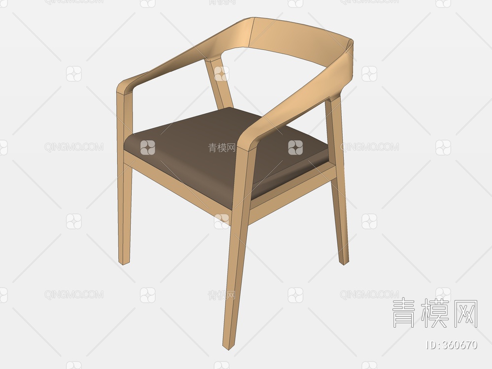 单椅SU模型下载【ID:360670】