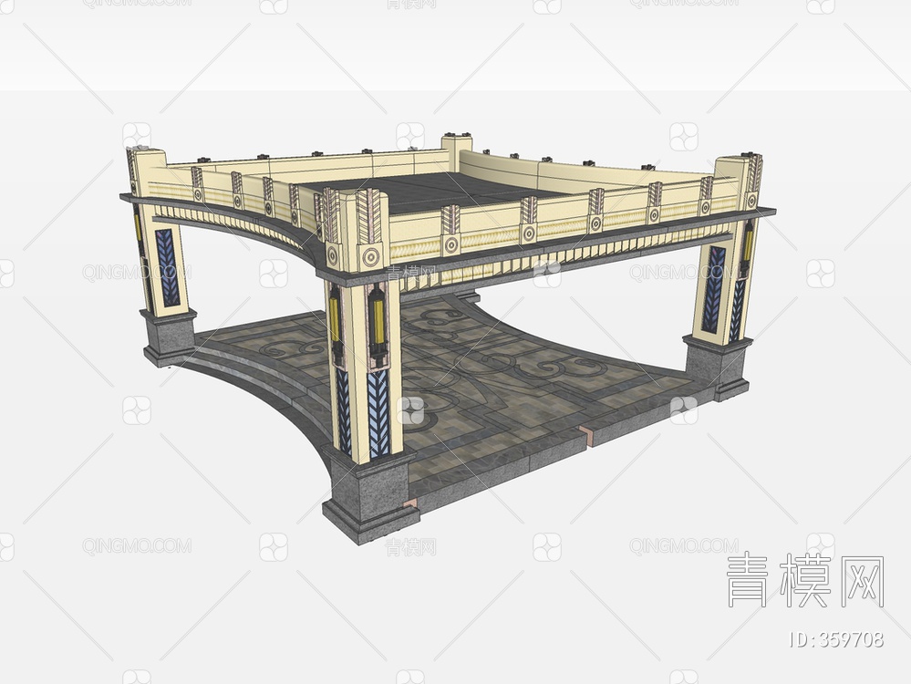 亭子SU模型下载【ID:359708】