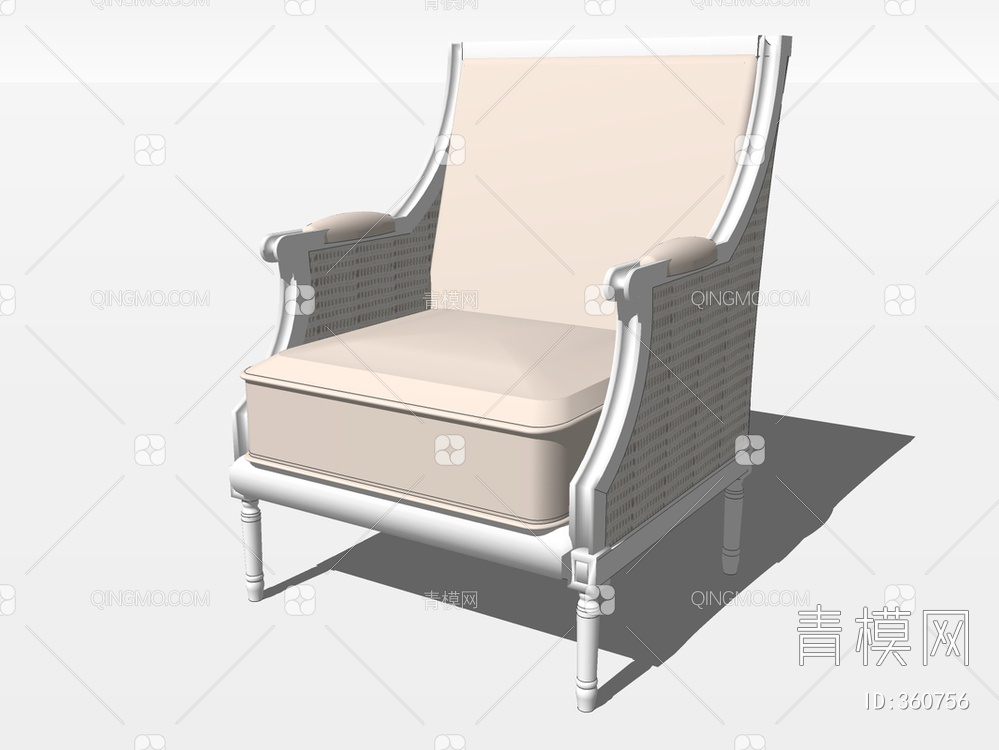 单椅SU模型下载【ID:360756】