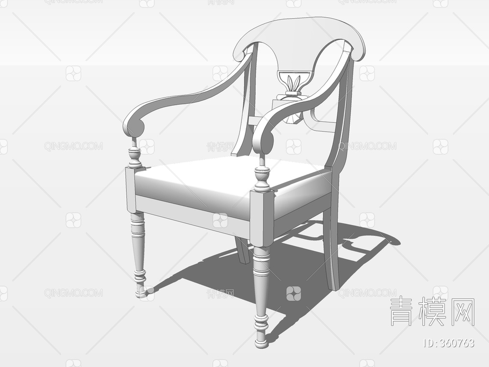 单椅SU模型下载【ID:360763】