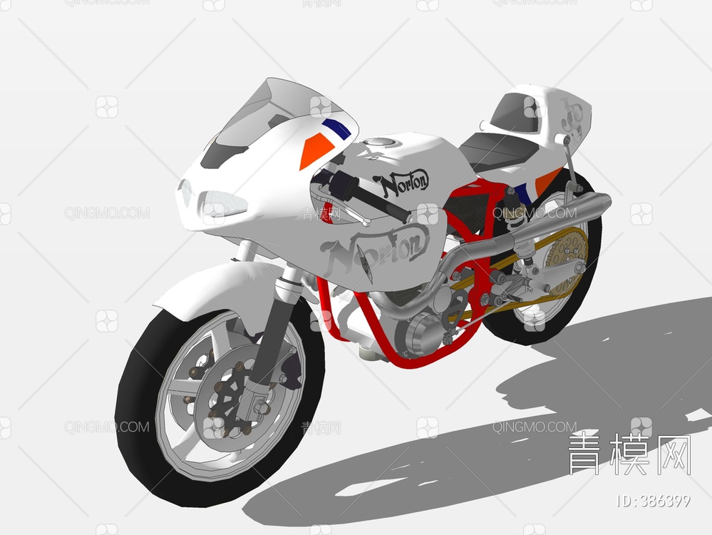 摩托车SU模型下载【ID:386399】