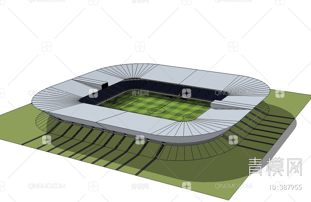 体育场SU模型下载【ID:387955】