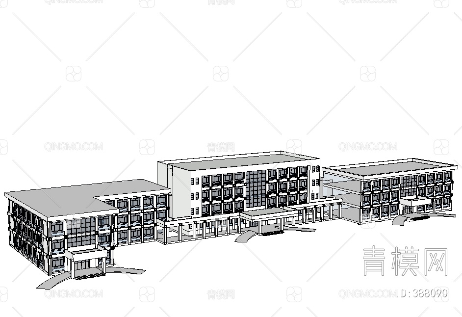 医院SU模型下载【ID:388090】