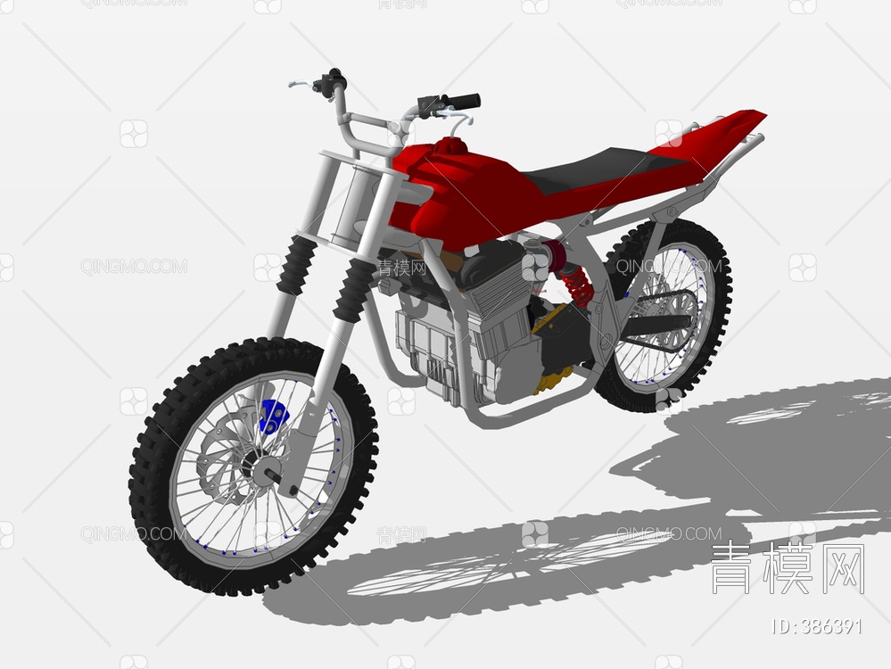 摩托车SU模型下载【ID:386391】